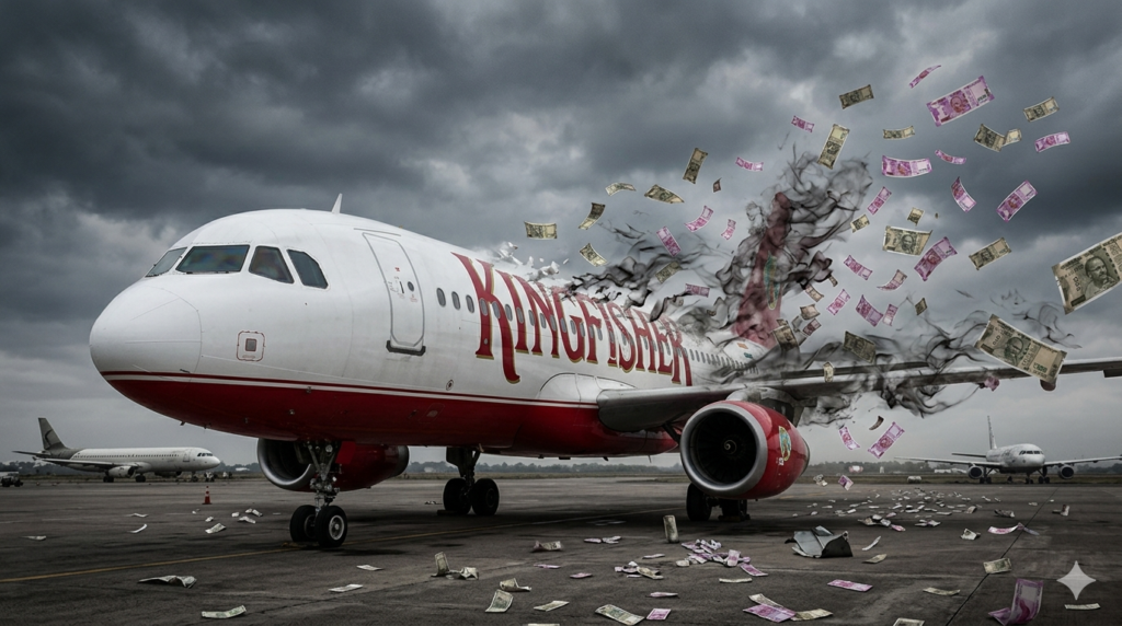 🛫 From “Good Times” to Grounded Dreams: How Kingfisher Airlines Went From Sky Luxury to Rs 7,000 Crore Debt Disaster How Kingfisher Airlines Collapsed: Inside Vijay Mallya’s Rs 7,000 Crore Debt and the Fall of India’s Most Glamorous Airline