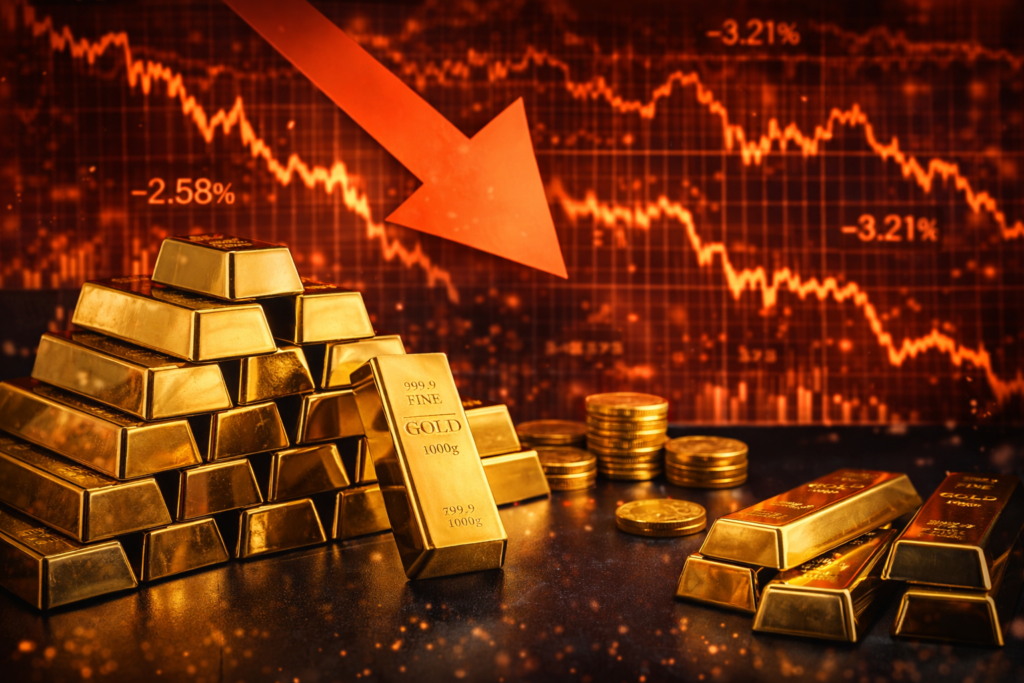 Gold prices in India have dropped sharply despite global uncertainty.