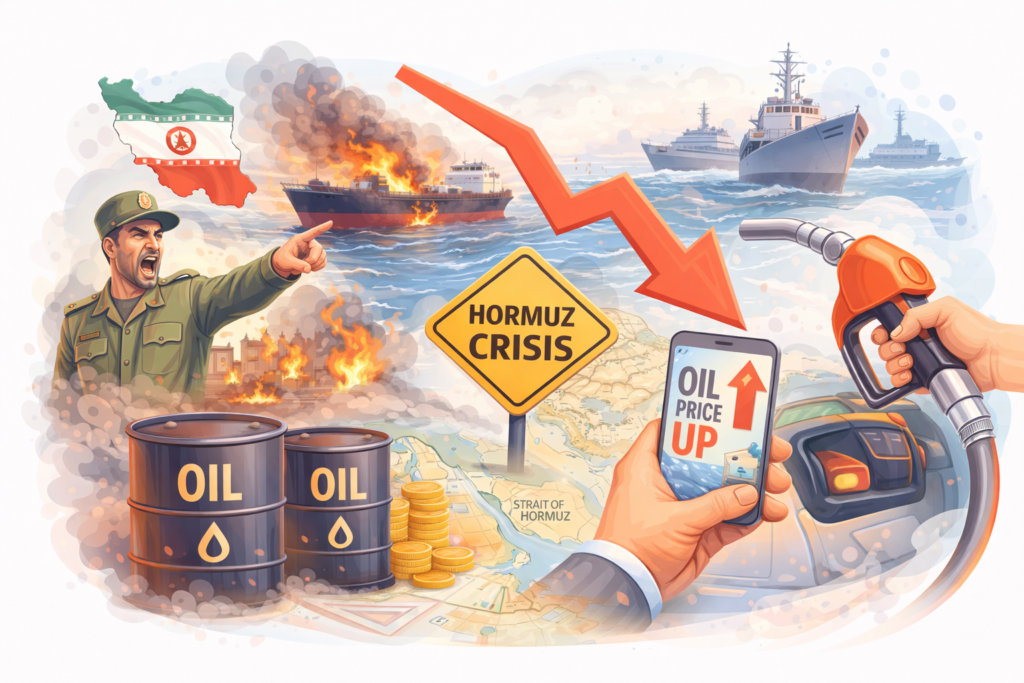 Oil Shock Incoming? What the Strait of Hormuz Crisis Means for Indian Investors The Strait of Hormuz is a narrow chokepoint connecting the Persian Gulf to the Gulf of Oman and the Arabian Sea