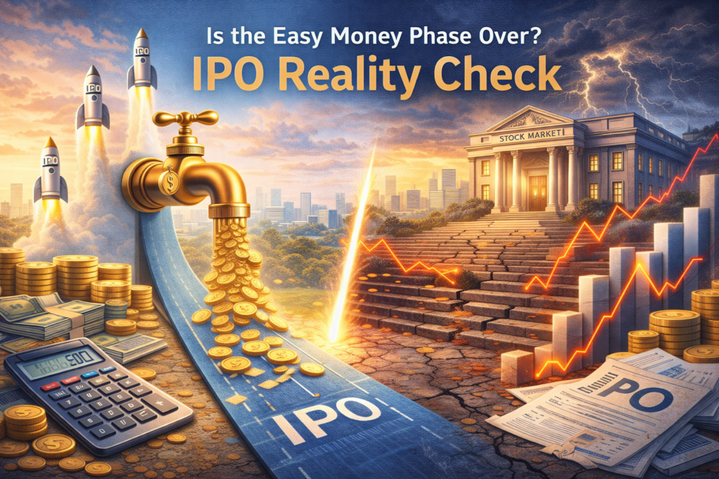 66% IPOs Below Issue Price: Is the Easy Money Phase Over? IPO Reality Check in FY26 around 66 percent of IPOs listed over the past year are now trading below their issue price